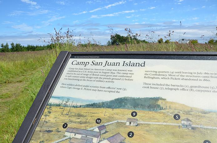 Interpretive display at American Camp, San Juan Islands. Image courtesy of Intrepidor.com