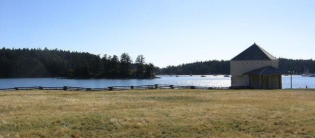 Looking over Garrison Bay , British Camp , San Juan Island