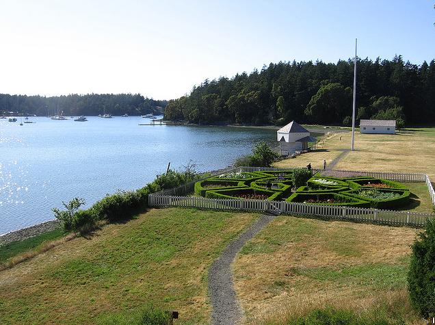Formal gardens, British Camp , San Juan Island