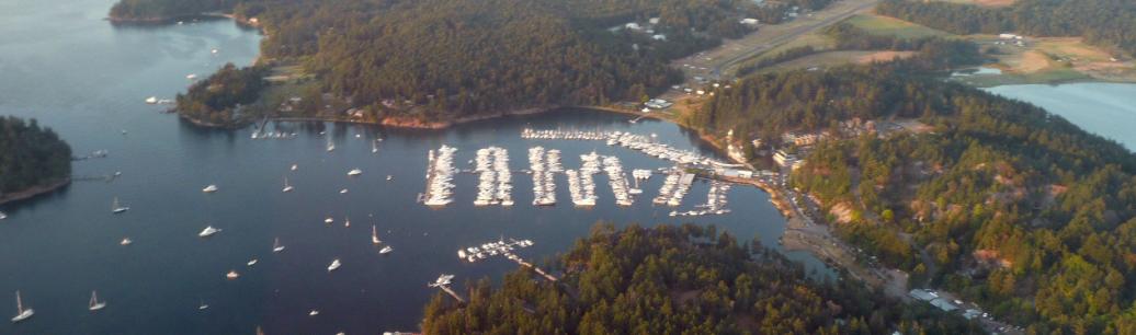 Ariel view of Roche Harbor