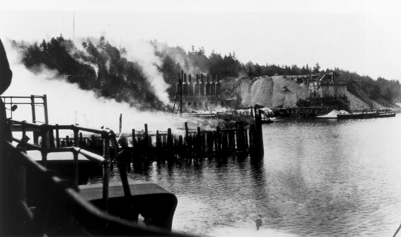 Roche Harbor after a large fire