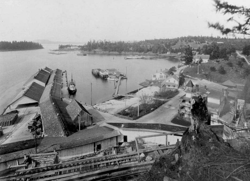 Roche Harbor early 1900's as seen from the hillside