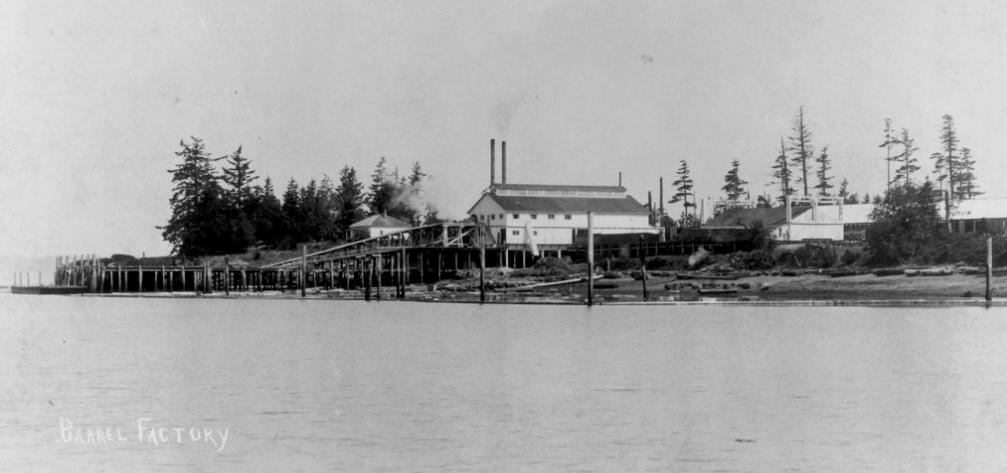 Early 1900's Barrel factory at Roche Harbor