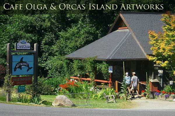 The Olga Café on the southeast shores of Orcas Island.