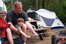 Campers enjoy a weekend at Lakedale Resort