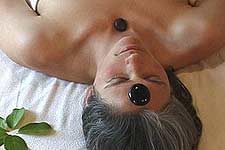 A hot rock massage from Millington Massage, San  Juan Island.